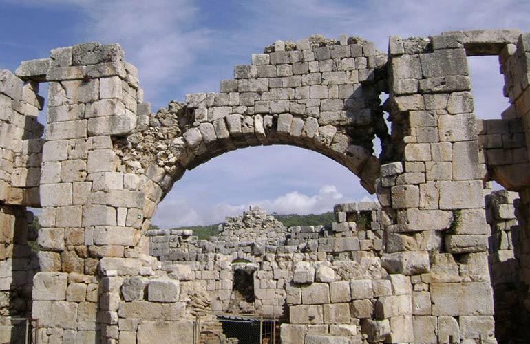 Hafen -Bad bei Patara antiken Stadt