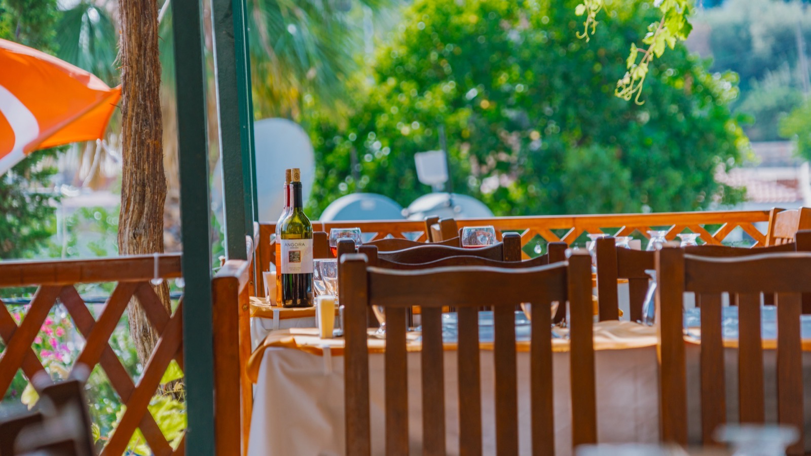 Ein guter Tisch für den Abend in Patara